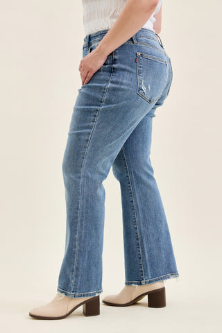 Daisy Vintage Bootcut With Destroy Hem - PLUS