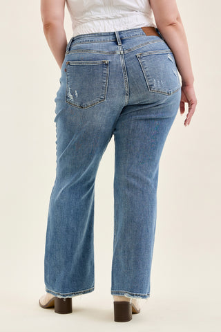 Daisy Vintage Bootcut With Destroy Hem - PLUS