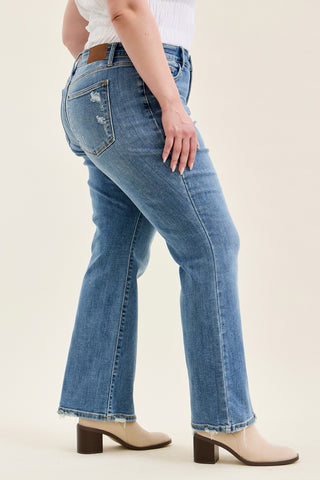 Daisy Vintage Bootcut With Destroy Hem - PLUS
