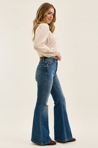 Jaqueline Flare With Double Button And Shield Pockets