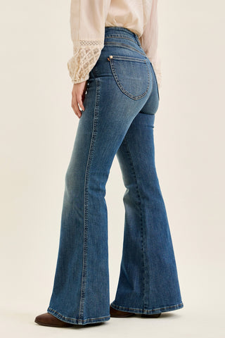 Jaqueline Flare With Double Button And Shield Pockets