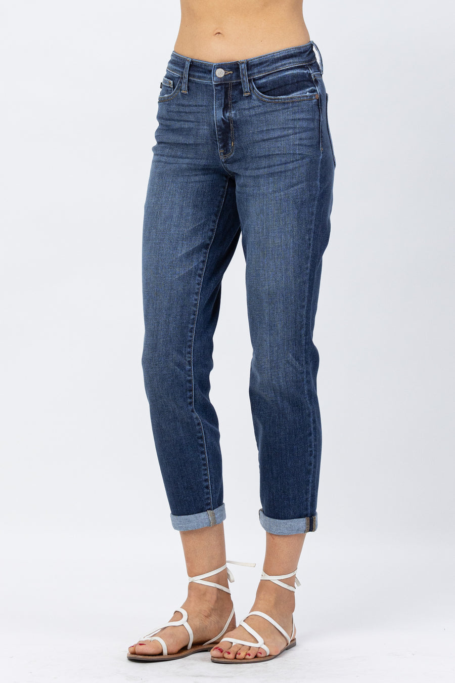 Addison Core Basic Cuffed Boyfriend - PLUS