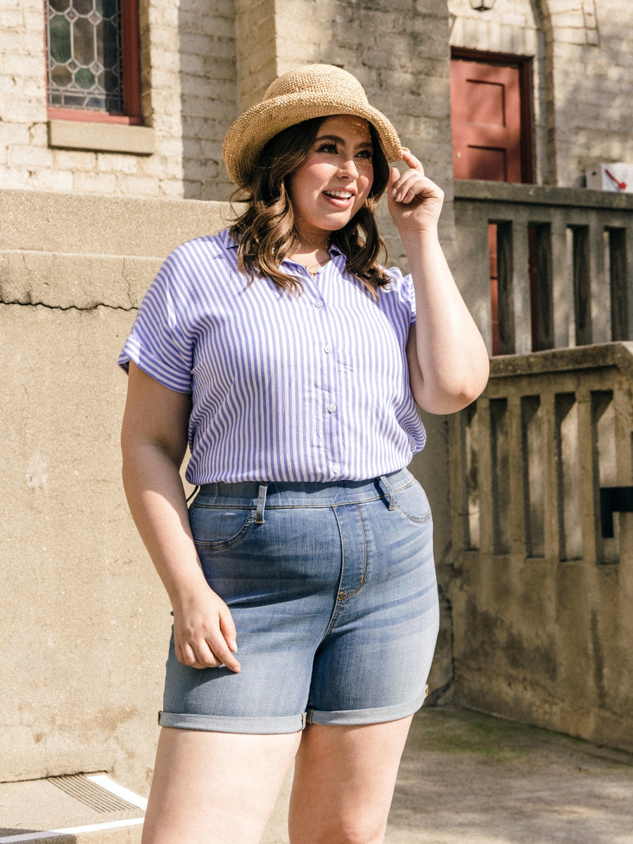 Norma Pull-On Cuffed Shorts - PLUS