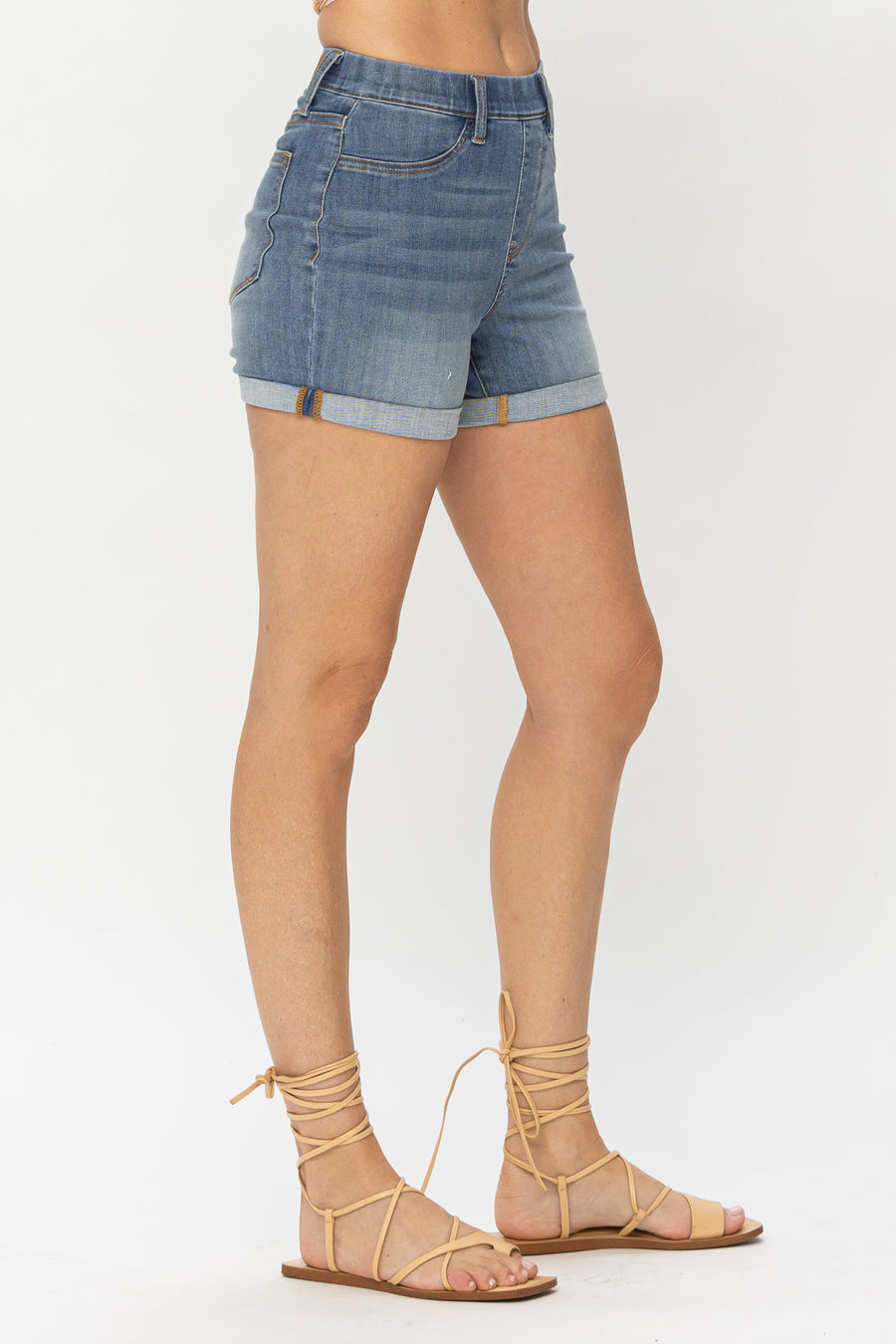 Norma Pull-On Cuffed Shorts - PLUS