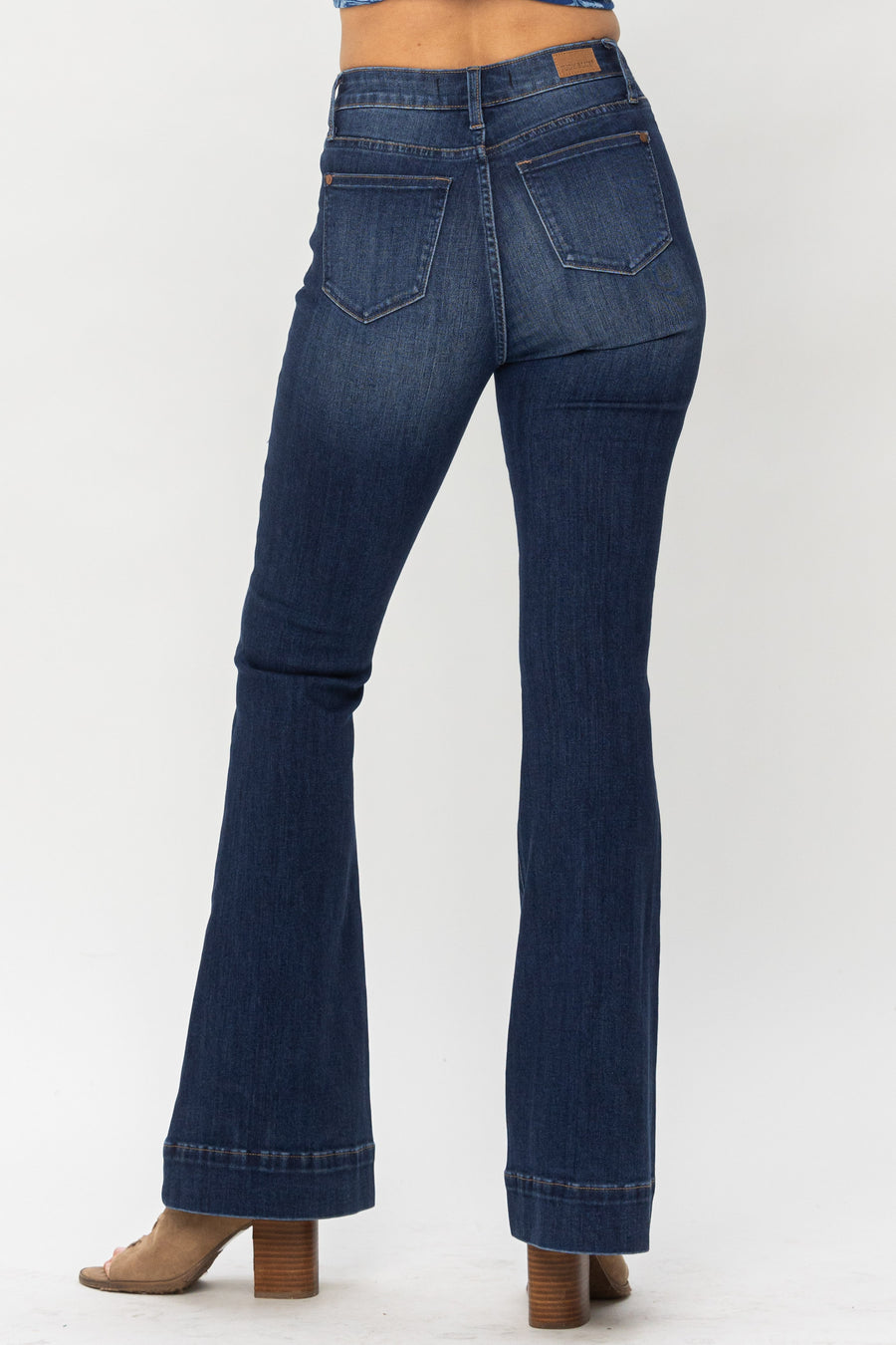 Daisy High Waist Button Fly Trouser Flare