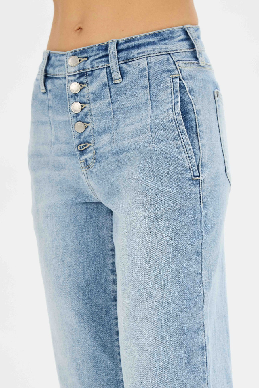 Laurel Vintage Wash Cropped Wide Leg