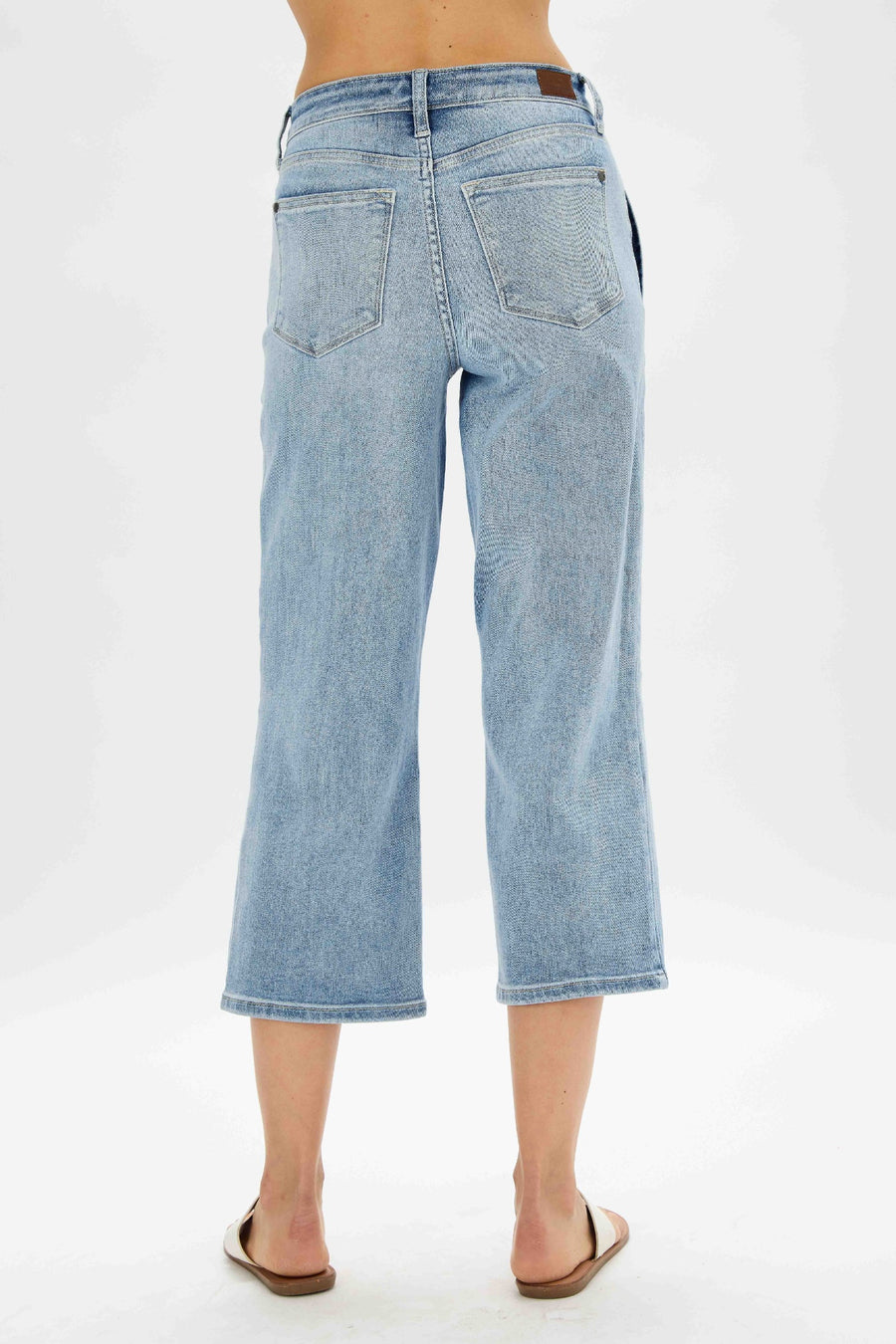 Laurel Vintage Wash Cropped Wide Leg