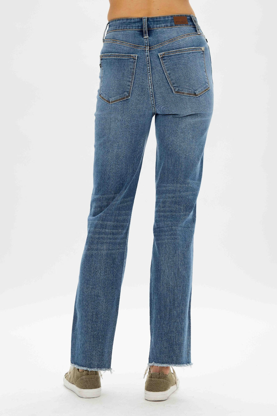 Wren High Waist Criss-Cross Dad Straight - PLUS