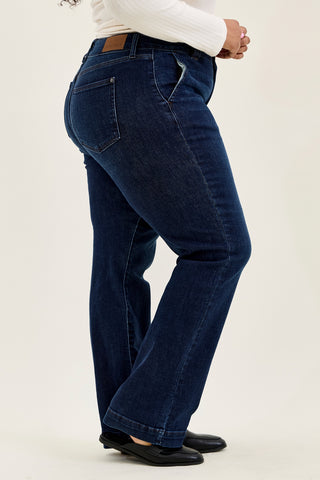 Penny Dark Indigo Trouser Wide Leg - PLUS