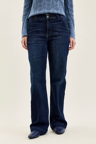 Penny Dark Indigo Trouser Wide Leg