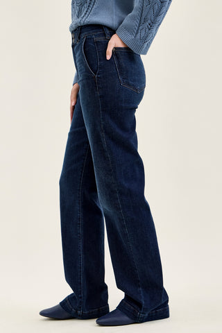 Penny Dark Indigo Trouser Wide Leg