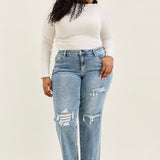 Brenda Retro 90s Destructed Straight - PLUS