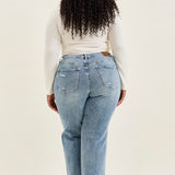 Brenda Retro 90s Destructed Straight - PLUS