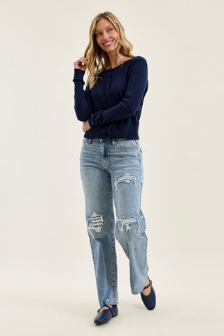 Brenda Retro 90s Destructed Straight