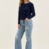 Brenda Retro 90s Destructed Straight