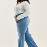 Lux Brushed Indigo Vintage Wide Leg - PLUS