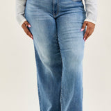 Lux Brushed Indigo Vintage Wide Leg - PLUS
