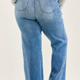 Lux Brushed Indigo Vintage Wide Leg - PLUS