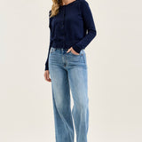 Lux Brushed Indigo Vintage Wide Leg