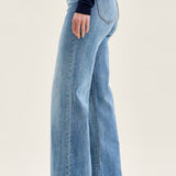 Lux Brushed Indigo Vintage Wide Leg