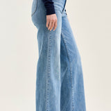 Lux Brushed Indigo Vintage Wide Leg