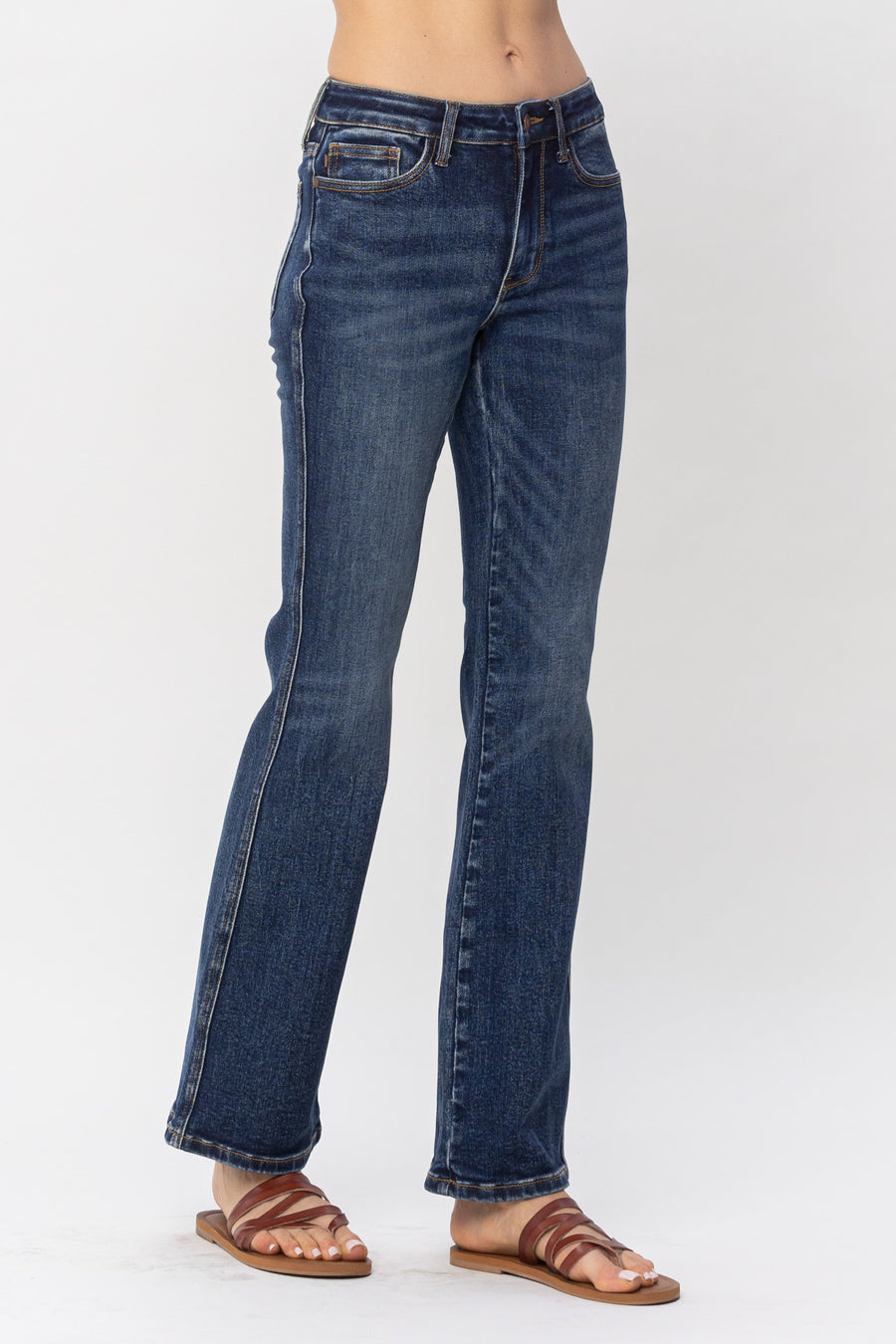 Caroline Mid-Rise Vintage Wash Rugged Bootcut - PLUS