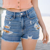 Jenah Printed Pocket Lining Shorts