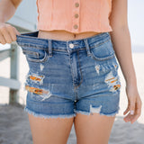 Jenah Printed Pocket Lining Shorts