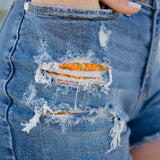 Jenah Printed Pocket Lining Shorts