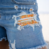 Jenah Printed Pocket Lining Shorts - PLUS