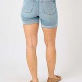 Kimberly High Rise Tummy Control Cool Denim Shorts