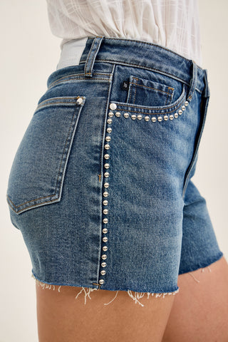 Maggie Rigid Magic Cutoff With Studded Details