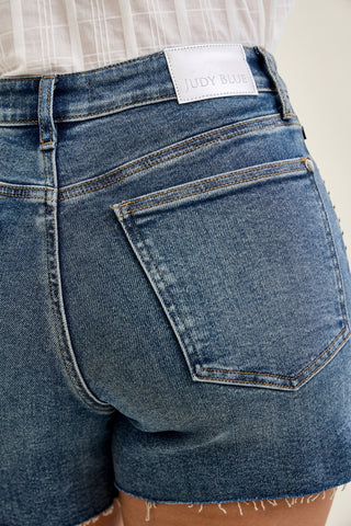 Maggie Rigid Magic Cutoff With Studded Details