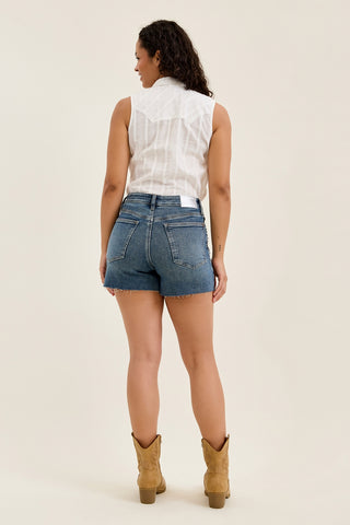 Maggie Rigid Magic Cutoff With Studded Details