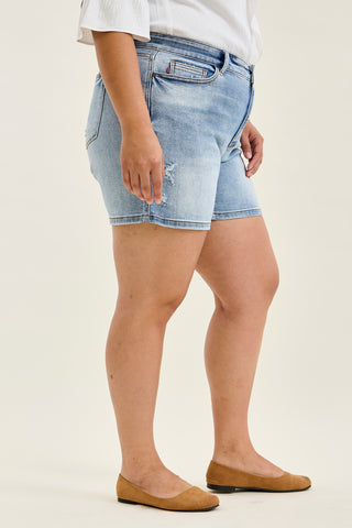 Daryl Vintage Wash Dad Shorts - PLUS