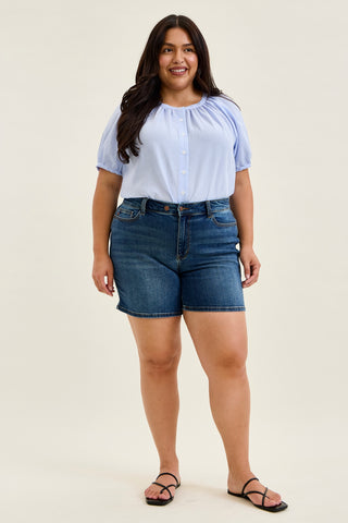 Daryl 2-Button Mid Length Dad Shorts - PLUS