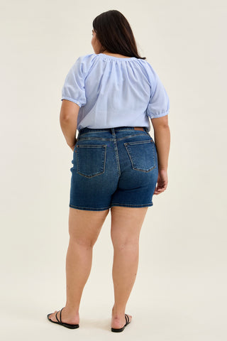 Daryl 2-Button Mid Length Dad Shorts - PLUS