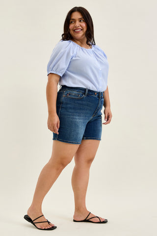 Daryl 2-Button Mid Length Dad Shorts - PLUS