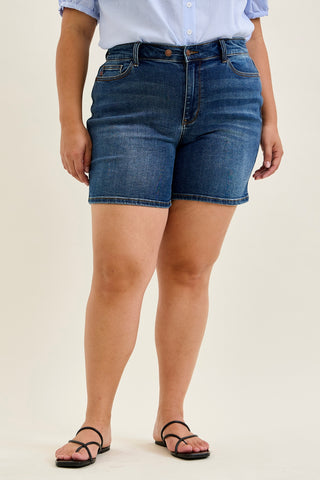 Daryl 2-Button Mid Length Dad Shorts - PLUS