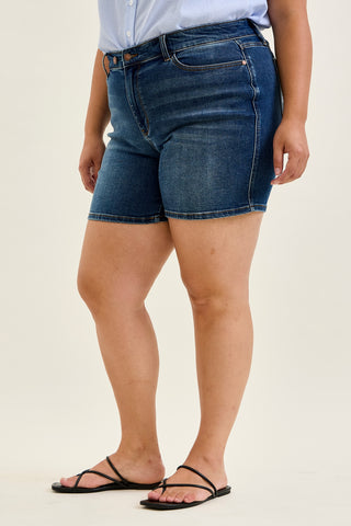 Daryl 2-Button Mid Length Dad Shorts - PLUS
