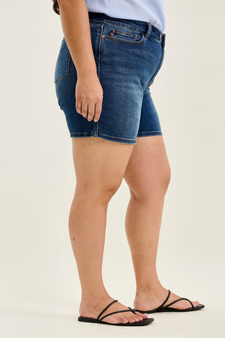 Daryl 2-Button Mid Length Dad Shorts - PLUS