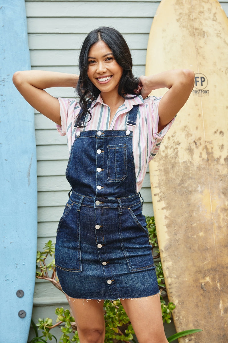 Nia Denim Overall Skirt