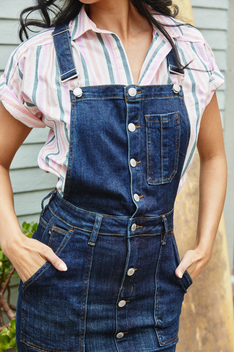 Nia Denim Overall Skirt