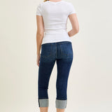 Haley High Rise Double Waist Band Capri