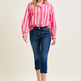 Helen Mid Rise Sleek & Chic Side-Slit Capris