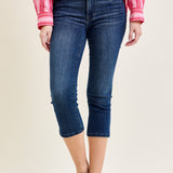 Helen Mid Rise Sleek & Chic Side-Slit Capris