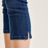 Helen Mid Rise Sleek & Chic Side-Slit Capris