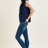 Angie Mid Rise Comfy Chic 27" Relaxed Jeans