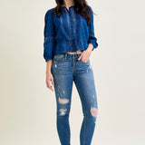 Amery Destroy Hem Skinny Jeans