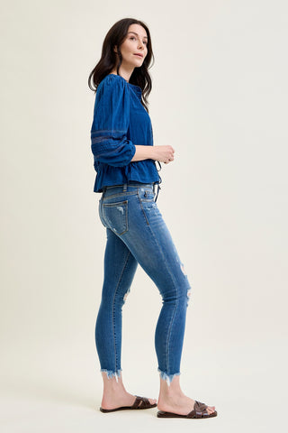 Amery Destroy Hem Skinny Jeans